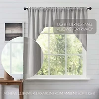 Vhc Brands Cotton Burlap Swag Rod Pocket Tailored Valance