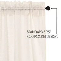 Vhc Brands Cotton Burlap Swag Rod Pocket Tailored Valance