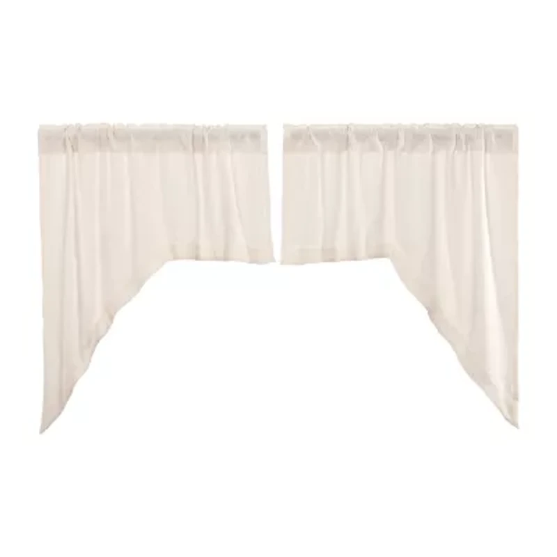Vhc Brands Cotton Burlap Swag Rod Pocket Valance