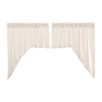 Vhc Brands Cotton Burlap Swag Rod Pocket Valance
