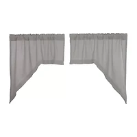 Vhc Brands Cotton Burlap Swag Rod Pocket Tailored Valance