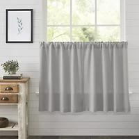 Vhc Brands Cotton Burlap 2-pc. Rod Pocket Window Tier