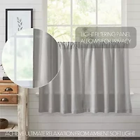 Vhc Brands Cotton Burlap 2-pc. Rod Pocket Window Tier