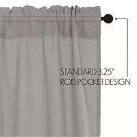 Vhc Brands Cotton Burlap 2-pc. Rod Pocket Window Tier