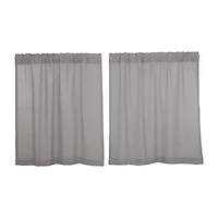 Vhc Brands Cotton Burlap 2-pc. Rod Pocket Window Tier