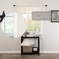 Vhc Brands Cotton Burlap Rod Pocket Valance