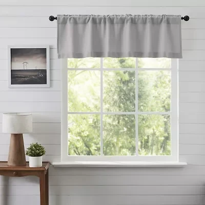 Vhc Brands Cotton Burlap Rod Pocket Tailored Valance
