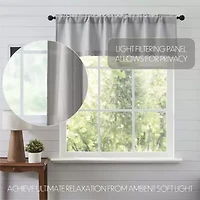 Vhc Brands Cotton Burlap Rod Pocket Tailored Valance