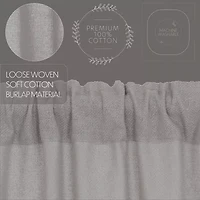 Vhc Brands Cotton Burlap Rod Pocket Tailored Valance