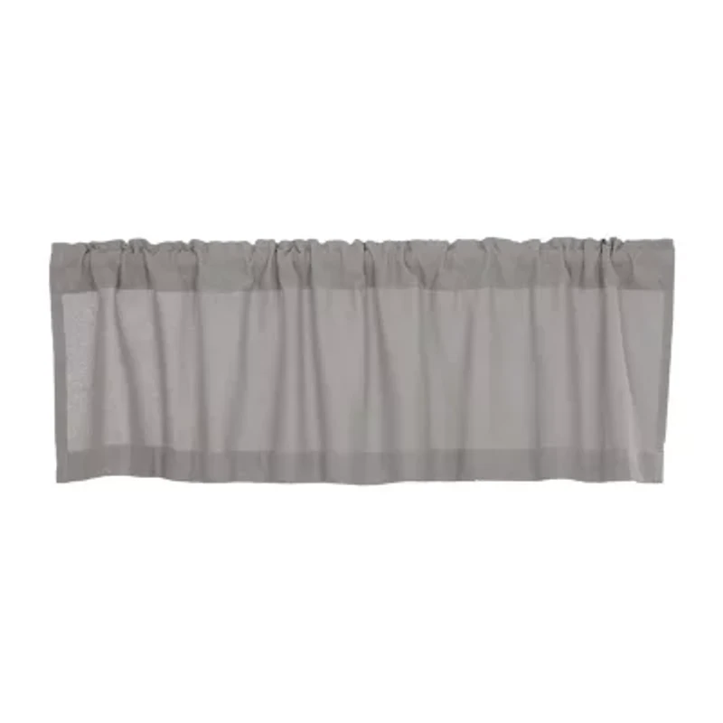 Vhc Brands Cotton Burlap Rod Pocket Tailored Valance