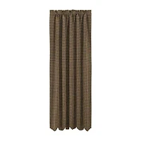 Vhc Brands Country Check Rod Pocket Blackout Single Curtain Panel