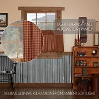 Vhc Brands Country Check 2-pc. Rod Pocket Window Tier