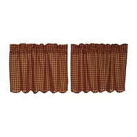 Vhc Brands Country Check 2-pc. Rod Pocket Window Tier