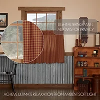 Vhc Brands Country Check 2-pc. Rod Pocket Window Tier