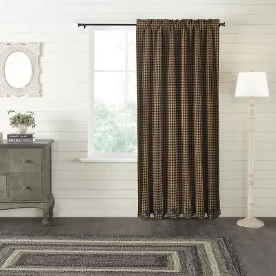 Vhc Brands Country Star Rod Pocket Blackout Single Curtain Panel