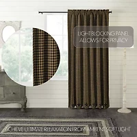 Vhc Brands Country Star Rod Pocket Blackout Single Curtain Panel