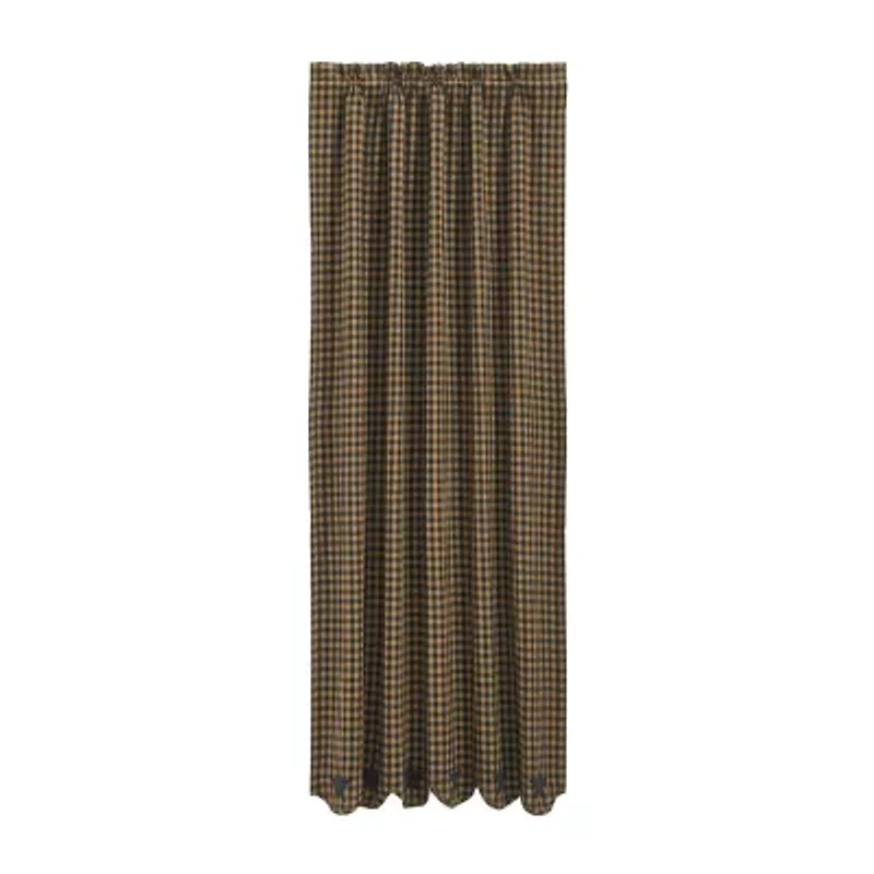 Vhc Brands Country Star Rod Pocket Blackout Single Curtain Panel
