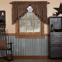Vhc Brands Country Star Prairie Swag Rod Pocket Scallop Valance