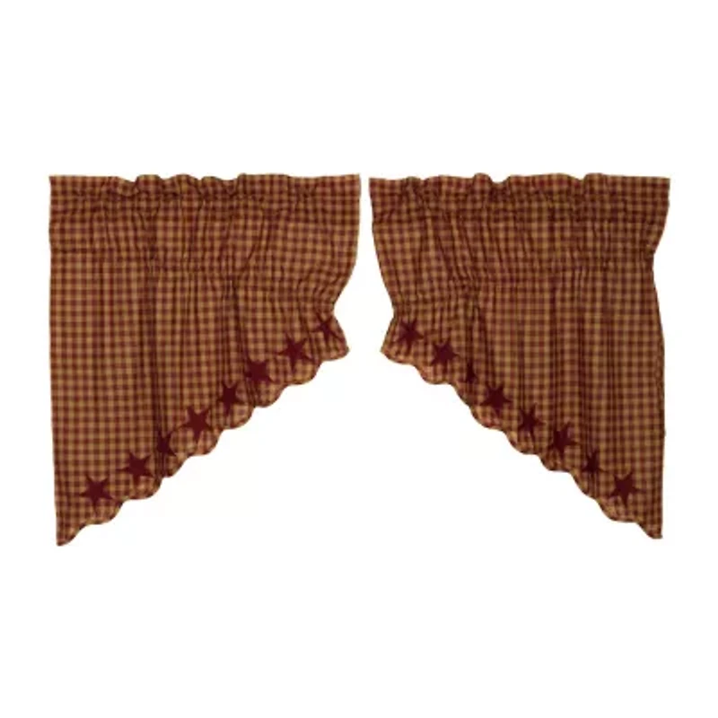 Vhc Brands Country Star Prairie Swag Rod Pocket Valance