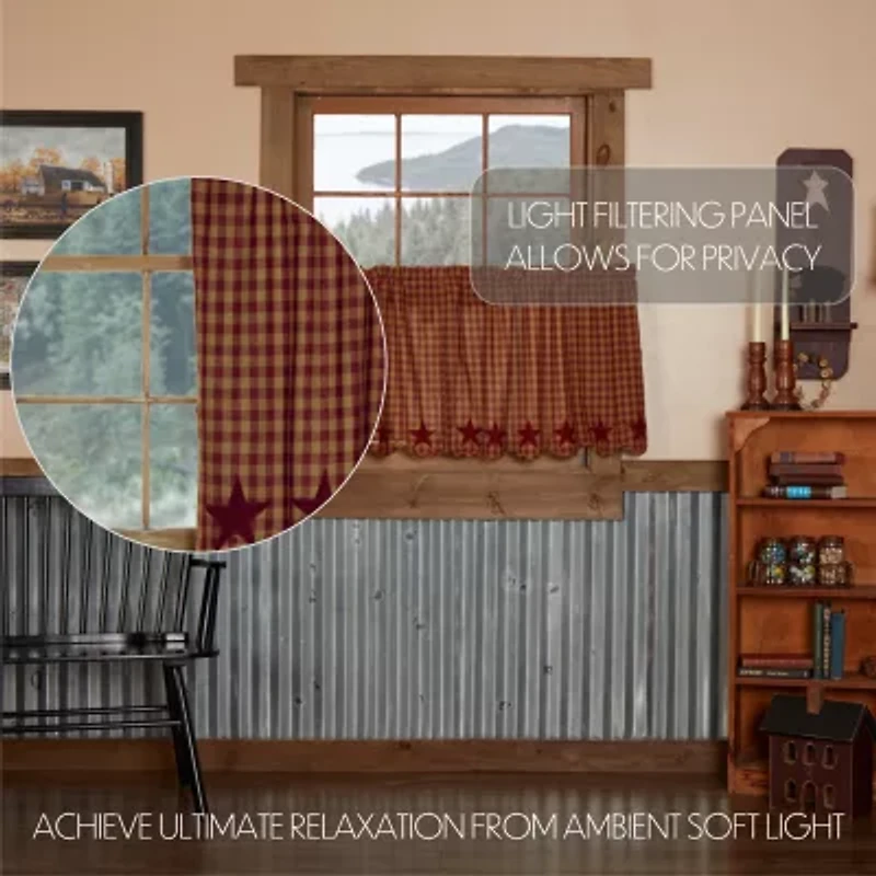 Vhc Brands Country Star 2-pc. Rod Pocket Window Tier