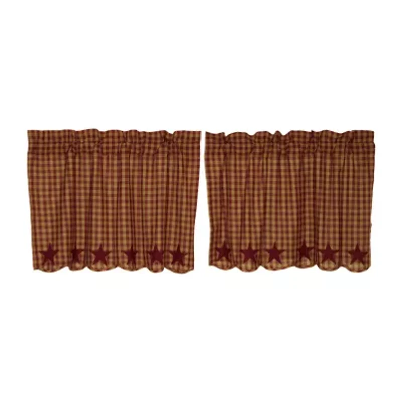 Vhc Brands Country Star 2-pc. Rod Pocket Window Tier