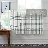 Vhc Brands Country Woven Plaid 2-pc. Rod Pocket Window Tier