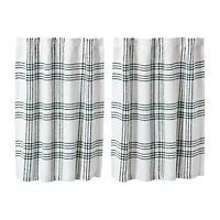 Vhc Brands Country Woven Plaid 2-pc. Rod Pocket Window Tier