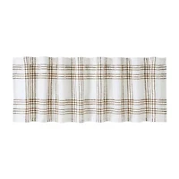 Vhc Brands Country Woven Plaid Rod Pocket Tailored Valance