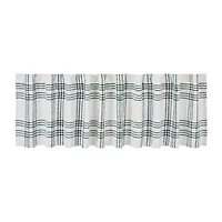 Vhc Brands Country Woven Plaid Rod Pocket Tailored Valance