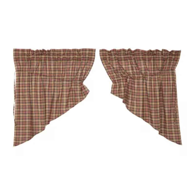 Vhc Brands Crosswoods Prairie Swag Rod Pocket Tailored Valance