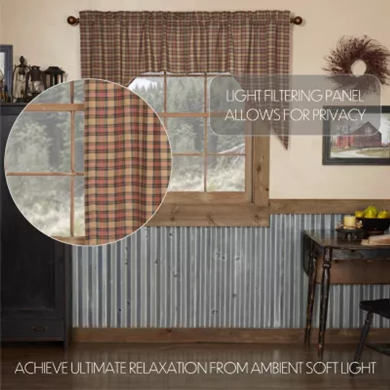 Vhc Brands Crosswoods Swag Rod Pocket Tailored Valance