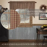 Vhc Brands Crosswoods Swag Rod Pocket Tailored Valance