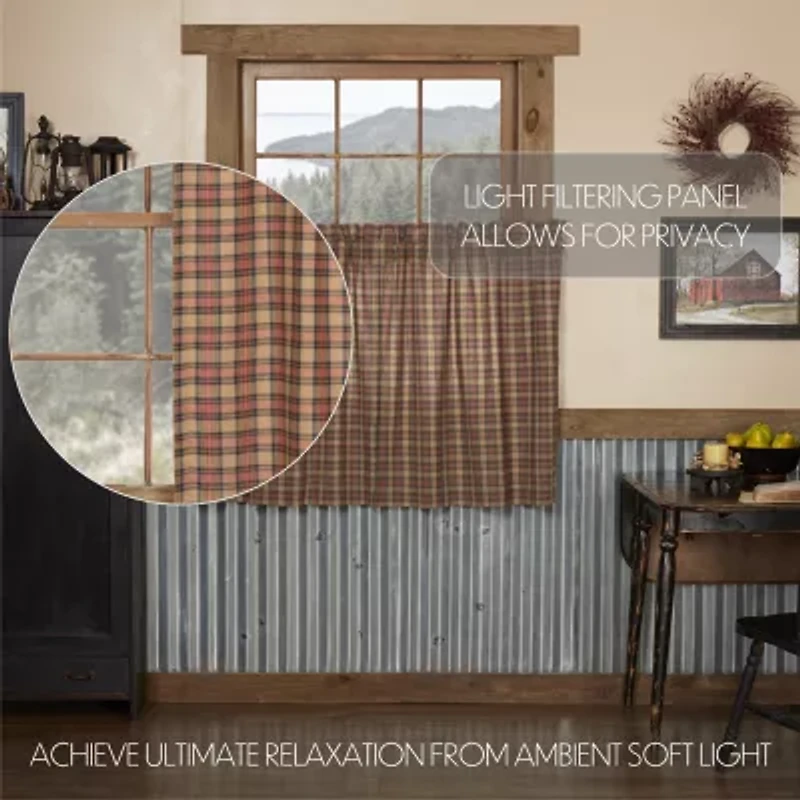 Vhc Brands Crosswoods 2-pc. Rod Pocket Window Tier