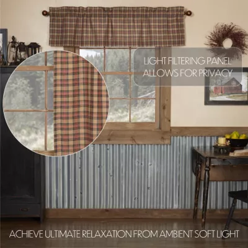 Vhc Brands Crosswoods Rod Pocket Tailored Valance