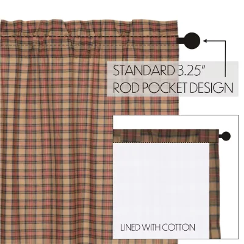 Vhc Brands Crosswoods Rod Pocket Tailored Valance