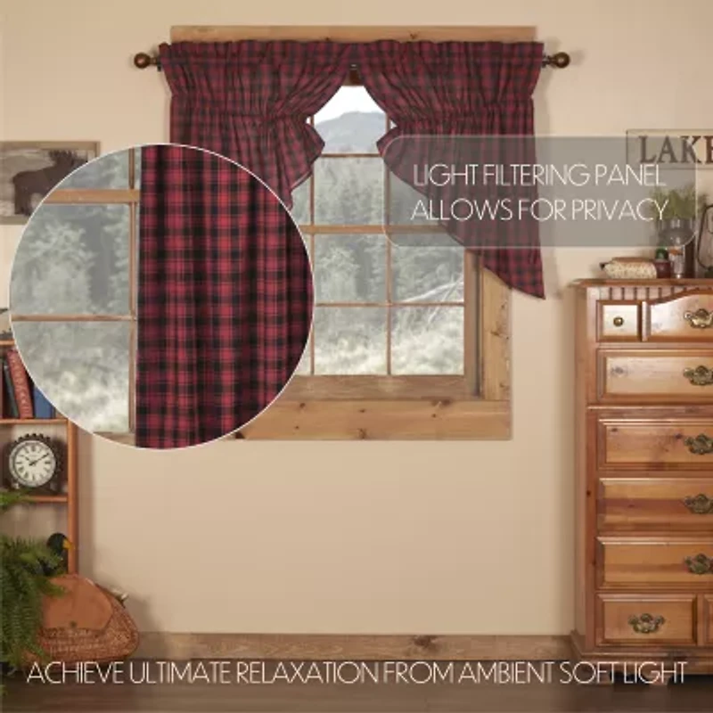Vhc Brands Cumberland Prairie Swag Rod Pocket Tailored Valance