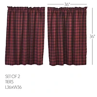 Vhc Brands Cumberland 2-pc. Rod Pocket Window Tier