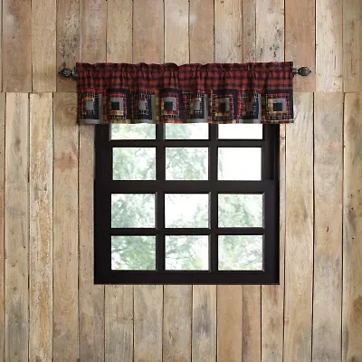 Vhc Brands Cumberland Patchwork Rod Pocket Tailored Valance