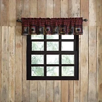 Vhc Brands Cumberland Patchwork Rod Pocket Tailored Valance