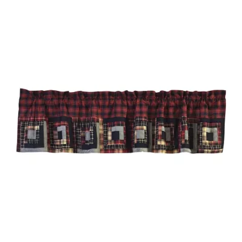 Vhc Brands Cumberland Patchwork Rod Pocket Tailored Valance
