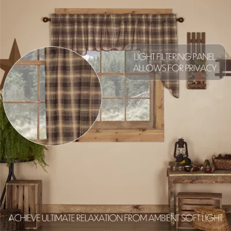 Vhc Brands Dawson Star Swag Rod Pocket Scallop Valance