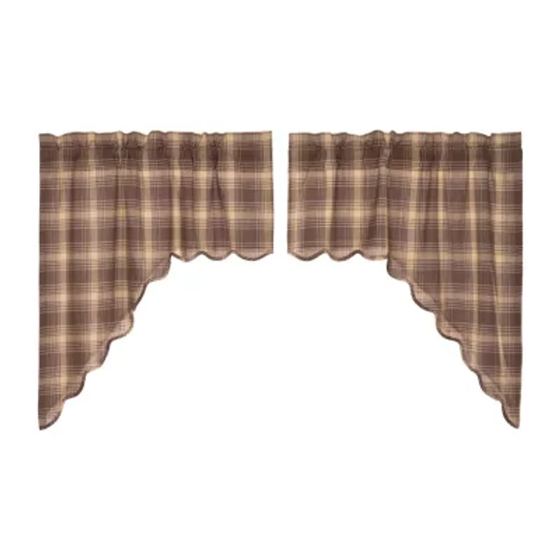 Vhc Brands Dawson Star Swag Rod Pocket Scallop Valance
