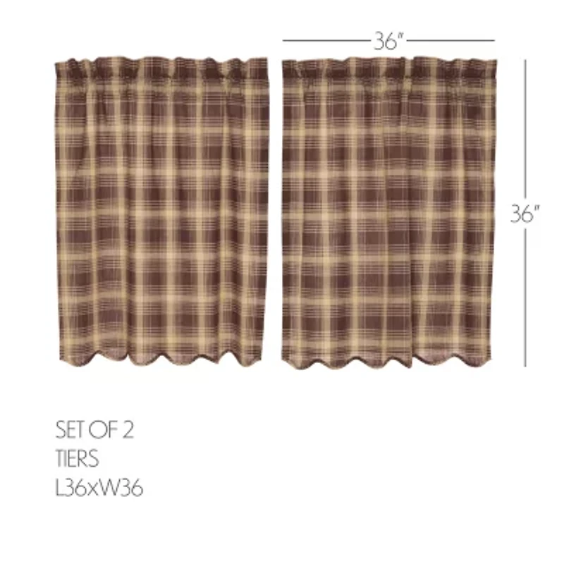 Vhc Brands Dawson Star 2-pc. Rod Pocket Window Tier