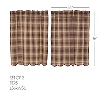 Vhc Brands Dawson Star 2-pc. Rod Pocket Window Tier