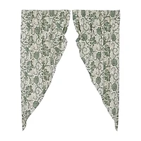 Vhc Brands Dorset Prairie Rod Pocket Light-Filtering Set of 2 Curtain Panel