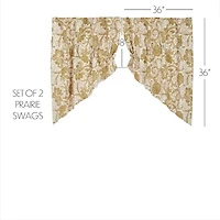 Vhc Brands Dorset Prairie Swag Rod Pocket Tailored Valance