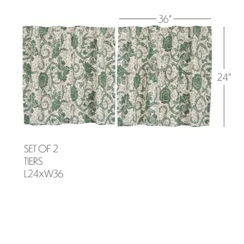 Vhc Brands Dorset 2-pc. Rod Pocket Window Tier