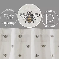 Vhc Brands Embroidered Bee Rod Pocket Tailored Valance
