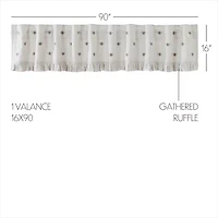 Vhc Brands Embroidered Bee Rod Pocket Valance