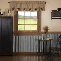Vhc Brands Farmhouse Star Rod Pocket Valance